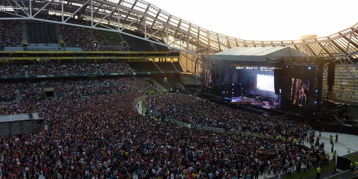 The Script, Live in Aviva Stadium by Sean MacEntee is licensed under CC BY 2 0 crowd at a concert