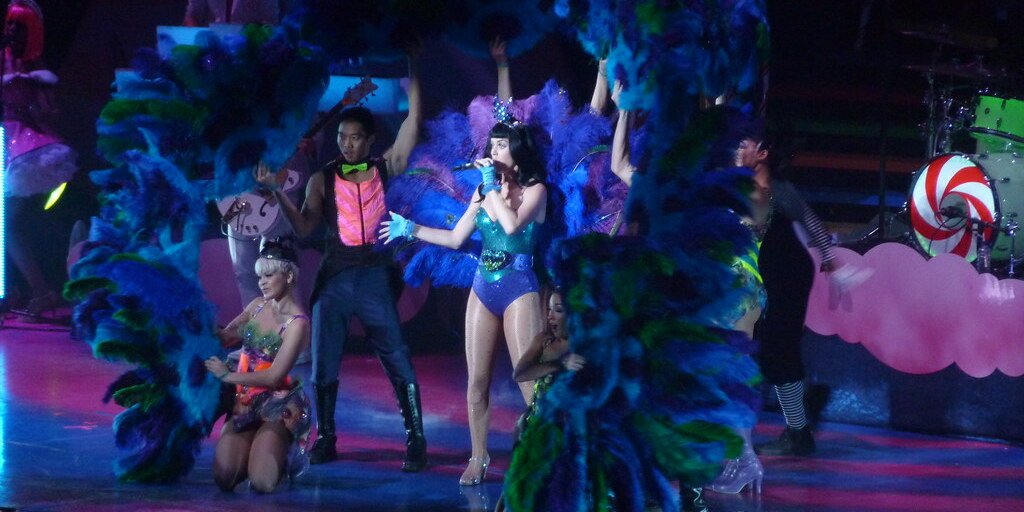 Katy Perry performing with team at Malahide castle, June 24 2026